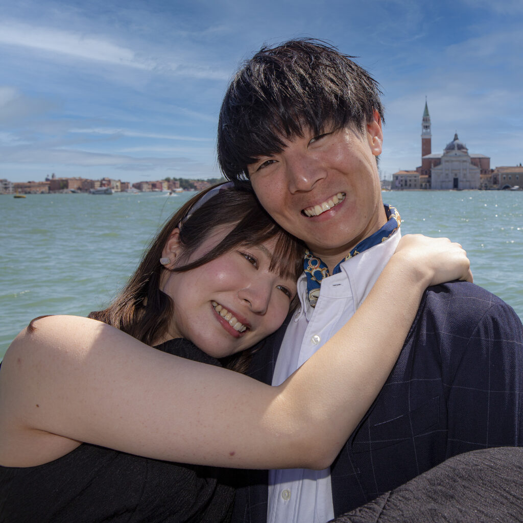 Foto di fidanzati giapponesi a Venezia